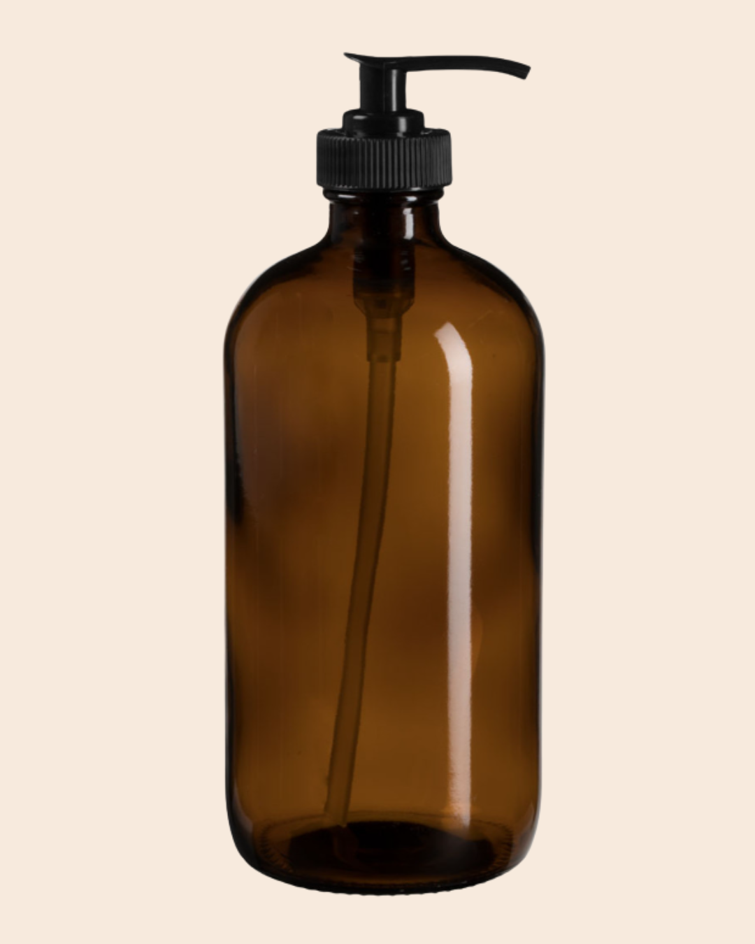 16 oz brown glass bottle
