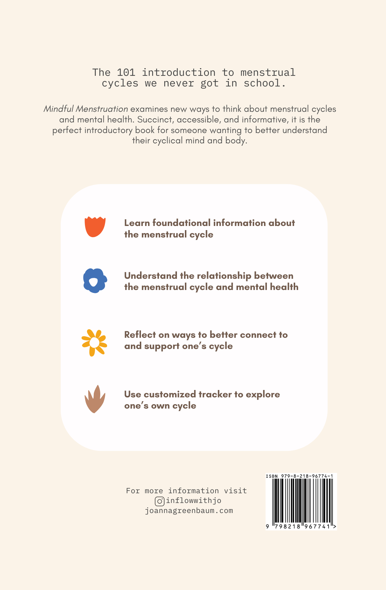 Mindful Menstruation Book