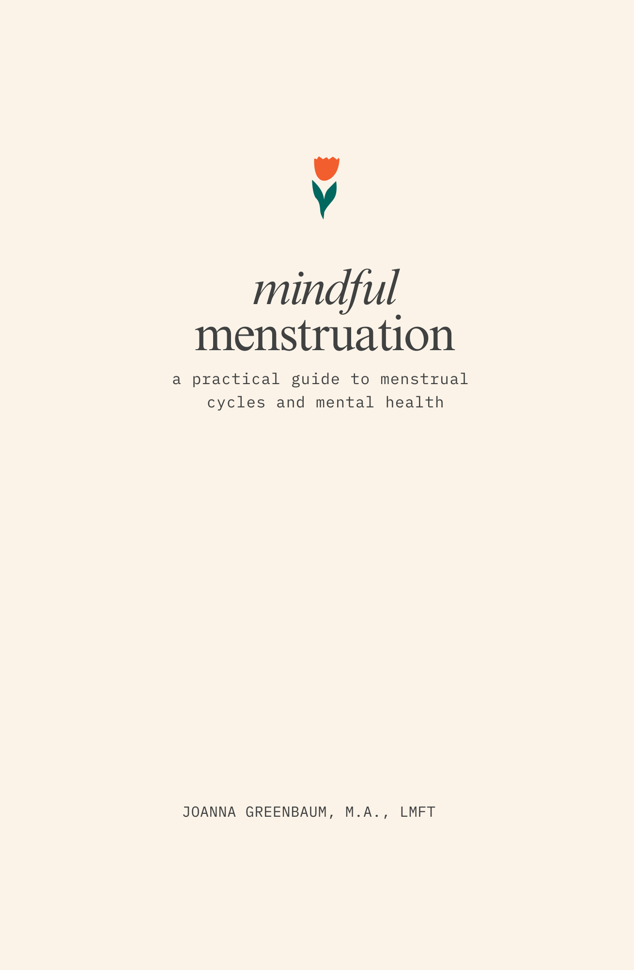 Mindful Menstruation Book