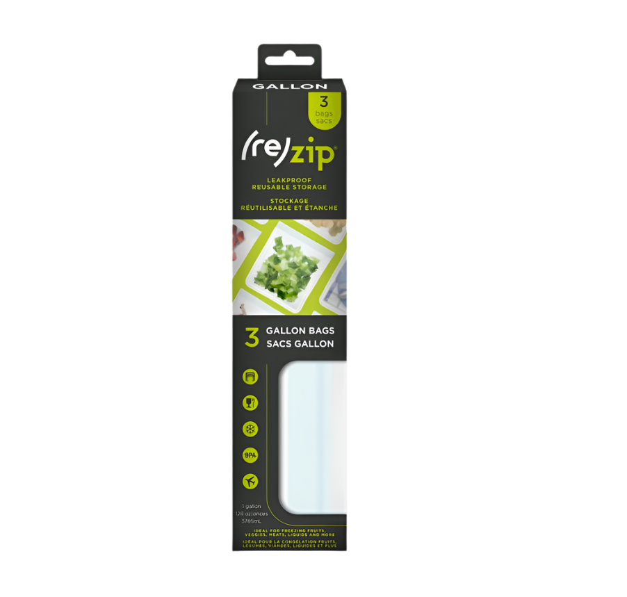 Reusable Flat Gallon Storage Bags (3-piece)