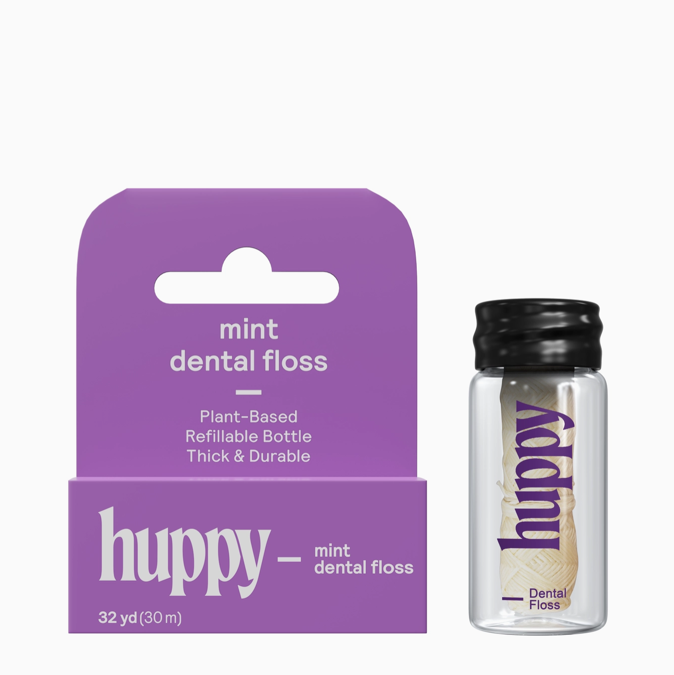 Vegan Dental Floss in Glass Jar