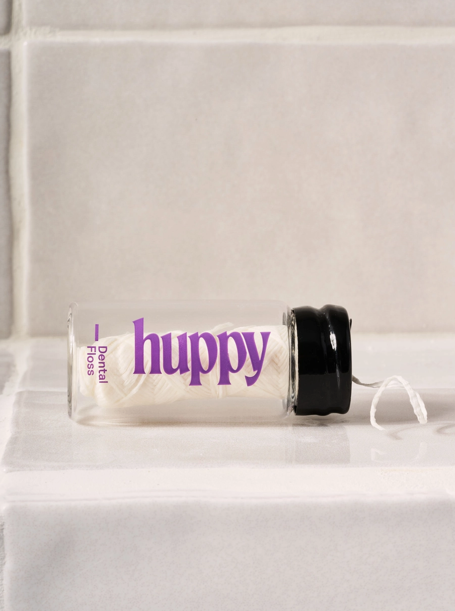 Vegan Dental Floss in Glass Jar