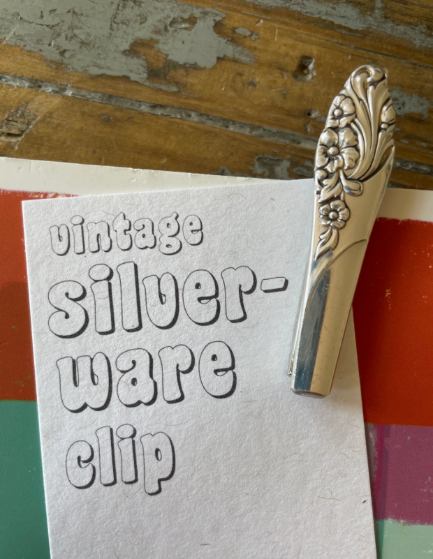 Reclaimed Silverware Clip