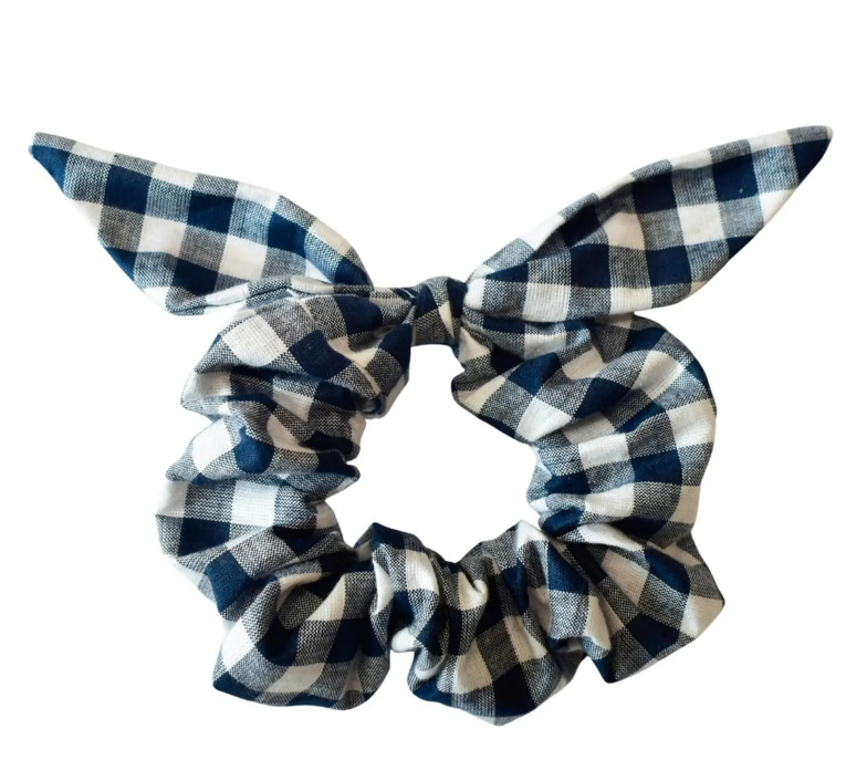 Gingham Bow Scrunchie