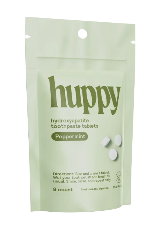 Huppy Fluoride-Free Toothpaste Tablets