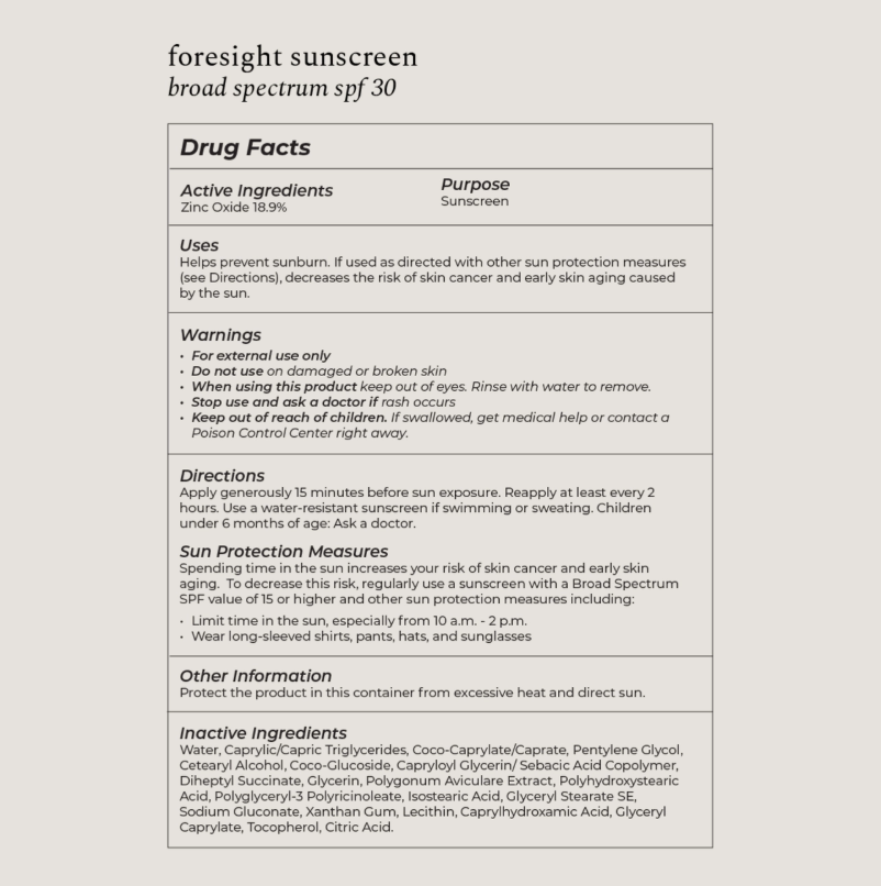 Foresight Sunscreen SPF 30