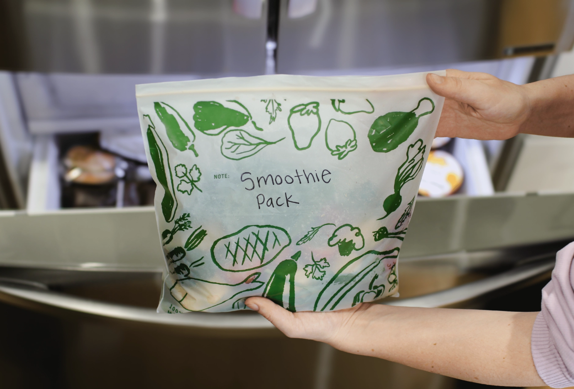 Compostable Freezer-Safe Gallon Ziptop Bags