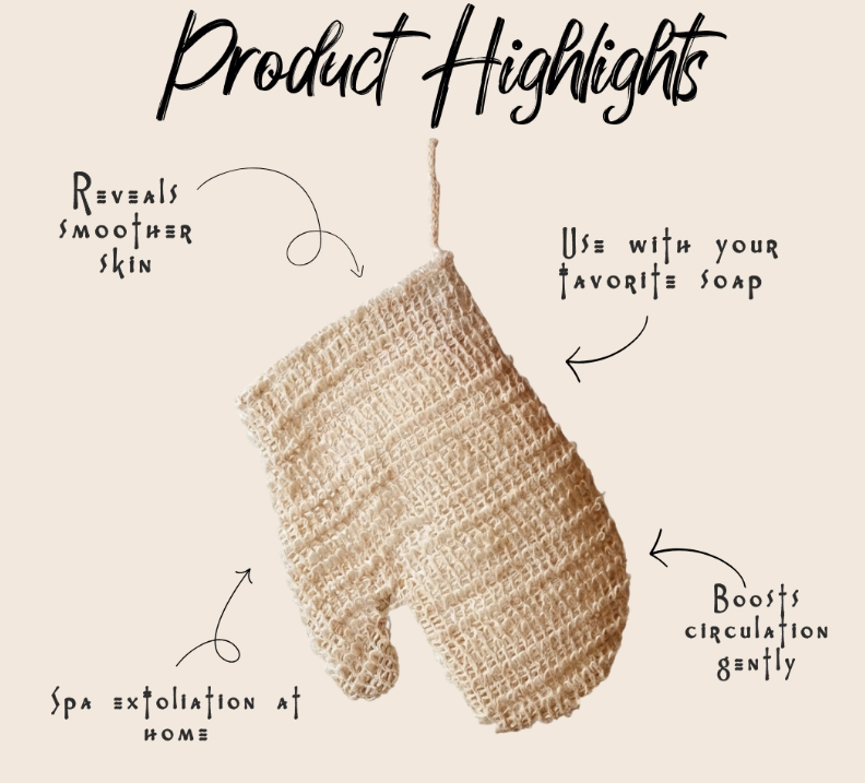 Sisal Exfoliating Shower Glove
