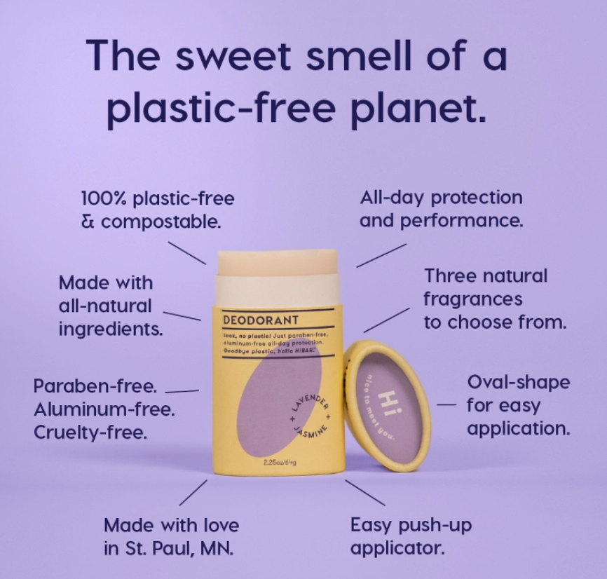 Plastic-Free Deodorant Stick