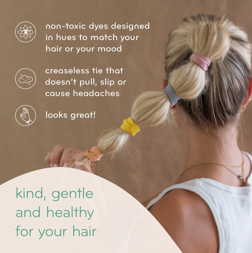 Plastic-Free Hair Ties (Black)