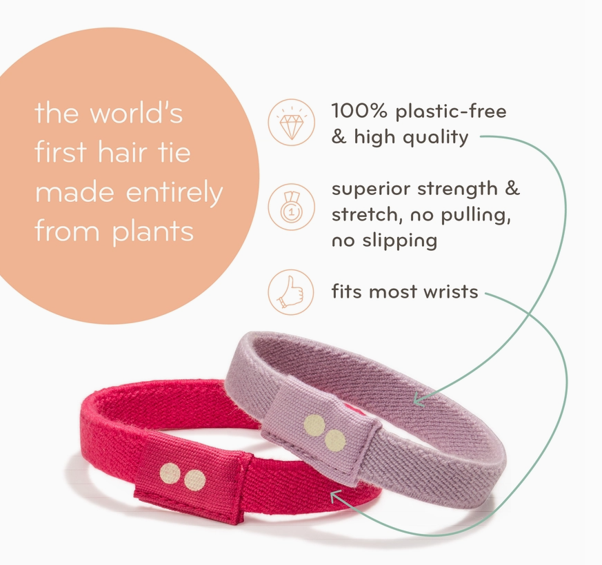 Plastic-Free Hair Ties (Black)