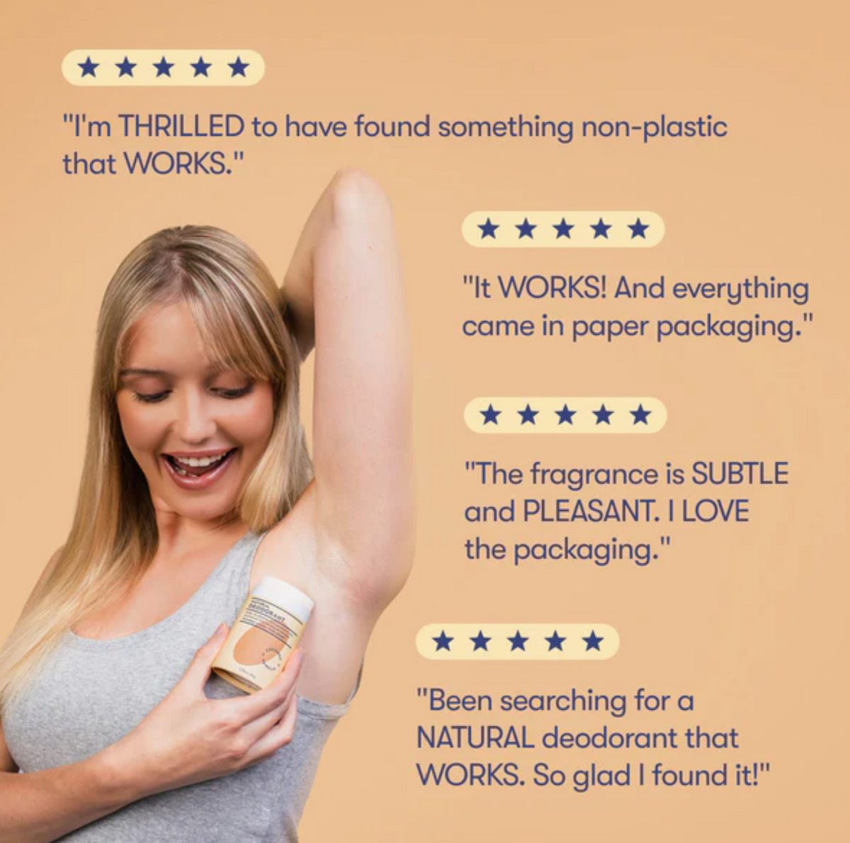 Plastic-Free Deodorant Stick