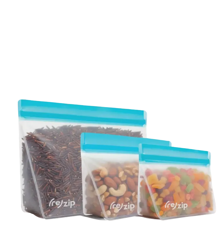 Reusable Stand-Up Storage Bags