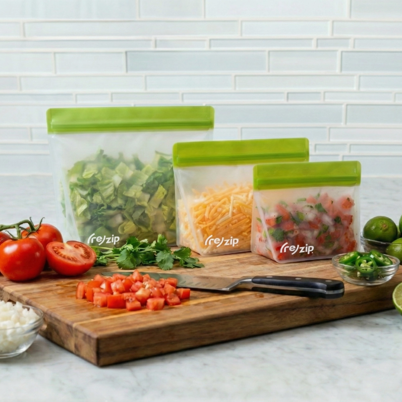 Reusable Stand-Up Storage Bags
