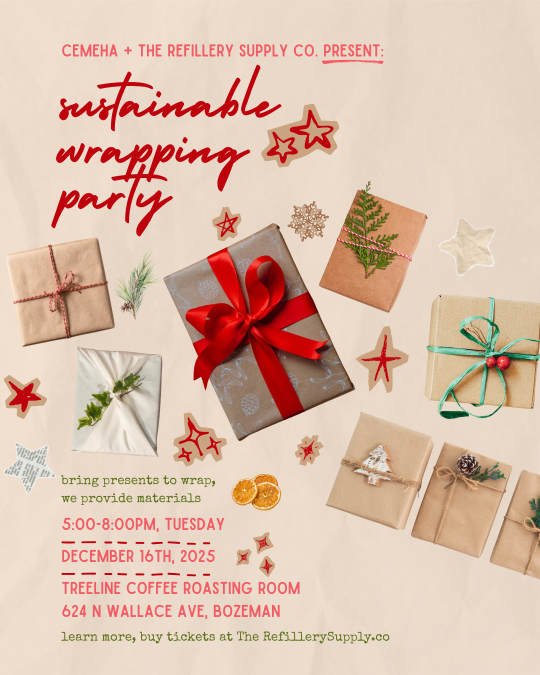 Sustainable Wrapping Party
